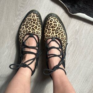 Dr. Martens Leopard Print Women's Flats